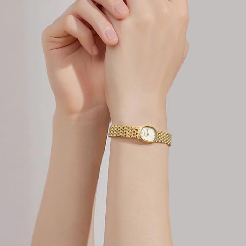 Berny 2146L-Y-B-CA Gold Watches For Women Vintage Bracelet Wrist Watch Luxury Small Ladies Oval Quartz Watch thumb #8