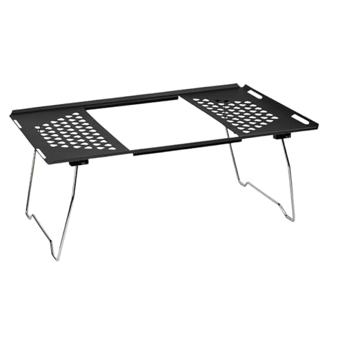 Rejilla de parrilla | Estante de cocina resistente – Multifuncional plegable 2 en 1 parrilla barbacoa camping picnic senderismo cocina
