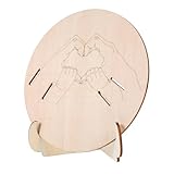 ULTECHNOVO Geburtsanzeigeschild Holz Graviert Mit Ständer Identifikation Für Neugeborene Krankenhaus Geburtsstation