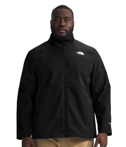 The North Face Men's Apex Bionic 3 Jacket (Standard & Big Size) - Wind Resistant, Water Repellent, Classic Fit Winter Coat, TNF Black-NPF, 3X Big