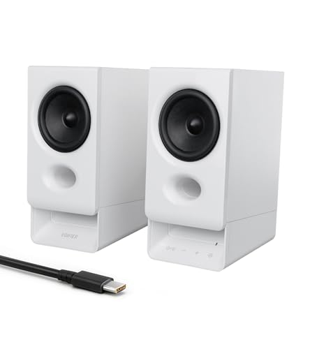 Edifier R20BT Computer Speakers, 2.75' Full-Range Drivers, Bluetooth 6.0,Touch Controls, AUX & USB-C...