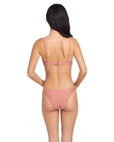 Volcom Womens Simply Solid Crop Scoop Neck Bikini Top2