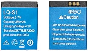 LQ-S1 Smart Watch Battery,3.7v 380mah Smart Watch Battery for Smart Watch Dz09 W8（2PCS
