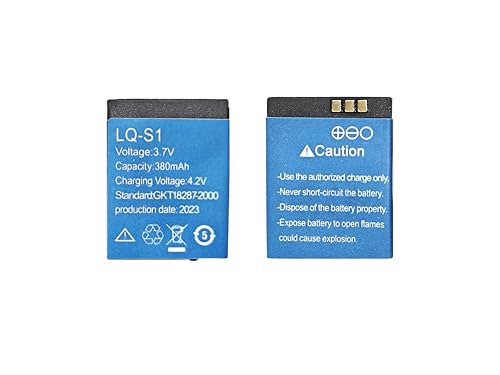 Nyctophos LQ-S1 Smart Watch Battery,3.7v 380mah Smart Watch Battery for Smart Watch Dz09 W8?2PCS