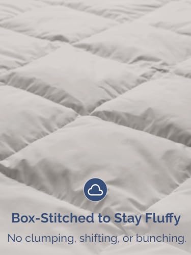 Image of Full Size, Black & Light Grey Alternative Down Comforter - Warm, Lightweight & Breathable Hotel Quality Bedding Set for Men, Women, Kids & Teens - All Season Cooling Microfiber Duvet Insert Comforter