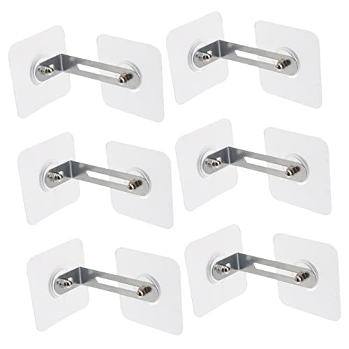 MOBUTOFU 家具用転倒防止キャビネットアンカー 粘着式ベビープルーフ家具アンカー 子供対策用 転倒防止ドレッサー固定具 リビング 子供部屋向け 6個セット
