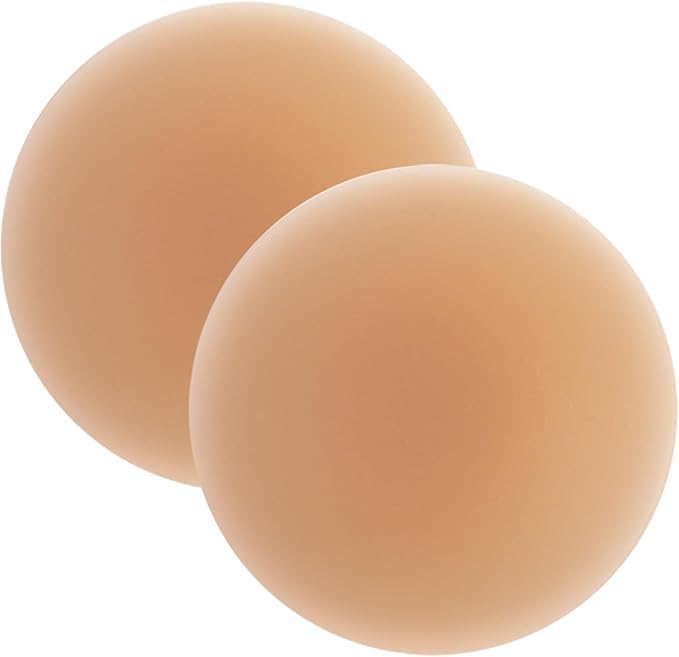 Nipple Covers for Women with Case - Reusable Silicone Pasties, Waterproof Invisible Bra Cups, Fits A-C Cups - Image 2