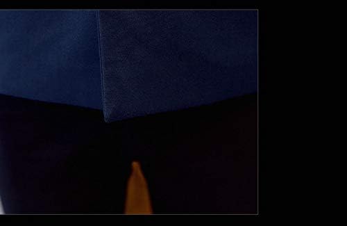 Men's Chinese Tunic Suits Mandarin Collar Formal Jacket Slim Fit Front Button Blazer Traditional Uniform Groom Dress (Navy, L) - Image 4