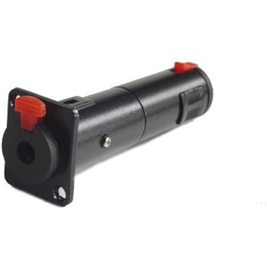 Black Solderless Locking Jack TS/TRS