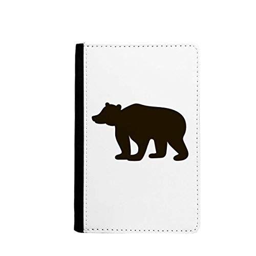 Étui portefeuille de voyage pour passeport multicolore et pochette de protection ours