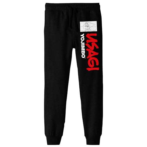 Bioworld Usagi Yojimbo Character Sketch & Logo Youth Black Joggers