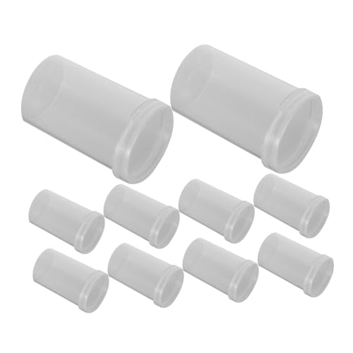 KICHOUSE 20pcs Transparent Cup Sample Cups with Lids Container Sample Cup Cups with Lids Sample Bottle Test Cup with Lids Cups Pee Cup