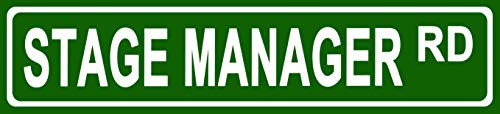 Makoroni - Stage Manager Career Novelty Street Sign Aluminum Metal 4x18 inc