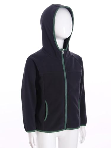 Girls Boys Fleece Hooded Jacket Kids Soft Zip Up Jacket Fall Winter Warm Coat Casual Outerwear3