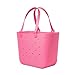 Simple Modern Extra-Large Beach Bag | Waterproof Getaway Rubber Tote with Zipper Pocket for Travel, Pool, Boat, Groceries, Sports | Velvet Pink