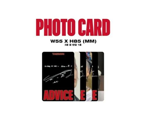 Miniatura 7 de K-POP TAEMIN SHINee 3er mini álbum Consejo CD+72p Photobook+Letra+P.Card+F.Poster (en paquete)+Postal sellada