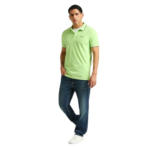 Image of Pepe Jeans Men's Cotton Regular Fit Polo T-Shirt