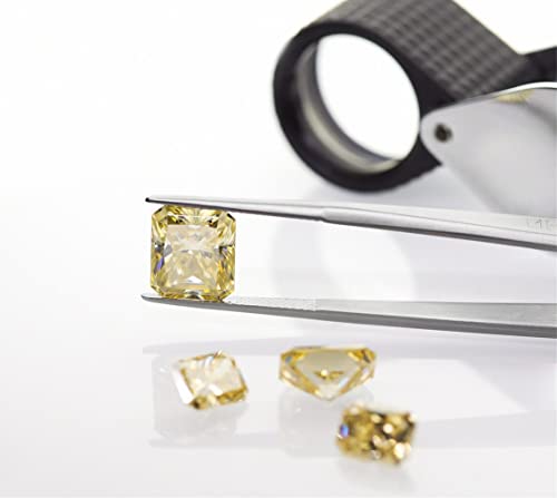 Loose Moissanite 3 Carat, Off White Color Diamond, VVS1 Clarity, Radiant Brilliant Cut, Gemstone for Making Engagement/Wedding/Ring/Jewelry/Pendant/Earrings/Necklaces Handmade Moissanite4