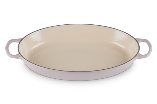 Le Creuset Molde ovalado de hierro fundido esmaltado, 3 cuartos de galón, chalota