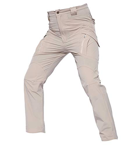 YFNT Herren Outdoor Taktische Hose Quick Dry Atmungsaktive Pants mit Vielen Taschen für Jagd Wandern Camping Cover