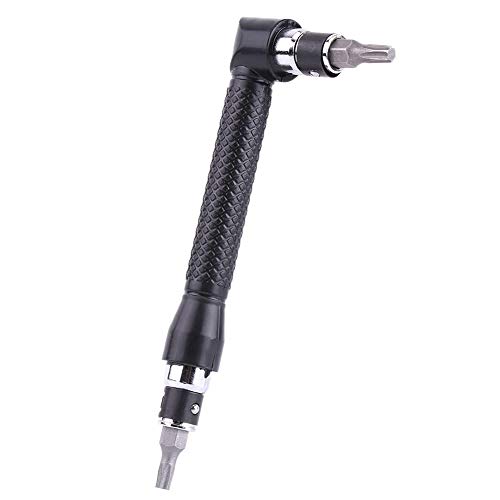 L-Shape 1/4 Inch Hex Socket Wrench Double Head with 10Pcs Various Angled Screwdriver Bits Hand Tool Set