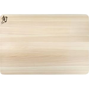 Shun Cutlery Medium Hinoki Cutting Board, 15.75″ x 10.75″ Wooden Japanese Chopping Board for Kitchen, Medium-Soft Wood Preserves Knife Edges, Forest Stewardship Council Certified