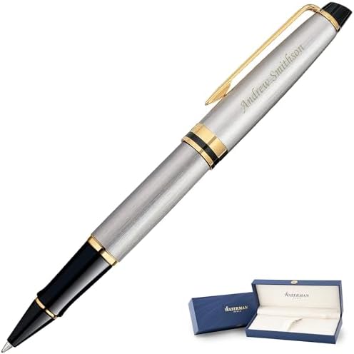 Executive Pens Waterman Expert SS Chrome Trim Executive Pen, Blue
