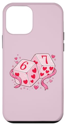 67 Valentine's Day Six Seven Dice 6 7 Meme Men Women Kids �X�}�z�P�[�X iPhone 12 mini �p