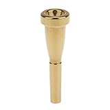 Nuevo y de calidad perfeclan Boquilla de Trompeta Musical Clásica 3C Chapada en Oro para Yamaha Bach