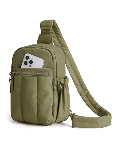 Image of BAGSMART Small Crossbody Bags for Women, Puffer Sling Bag Fanny Packs, Purses Hobo Handbag for Daily Travel Hiking