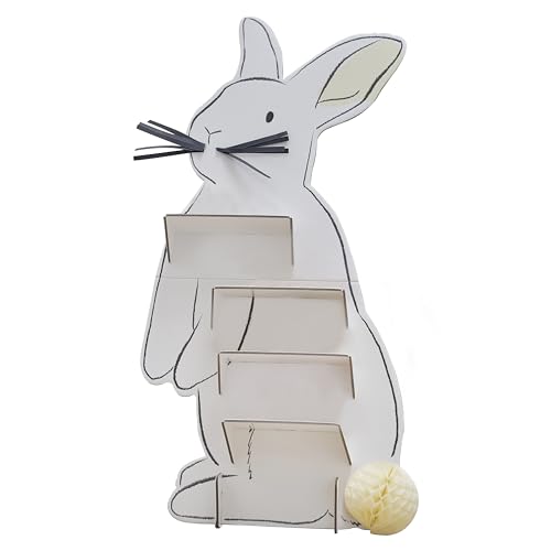 Ginger Ray Easter Bunny with Honeycomb Tail Table Stand for Party Treats, Sandwiches & Cakes 50cm x 24.3cm
