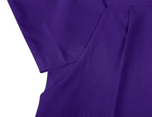 Image of MUXXN Women's Midi Pencil 1950s Vintage Cocktail 3 /4 Sleeve Tie Neck Bodycon Mid-Calf Dress with Pockets