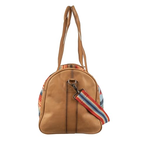 STS Ranchwear Women's Ranchwear Chaynee Valley Serape Leather, Adjustable Shoulder Strap Duffle Bag, 34144, Multicolor3
