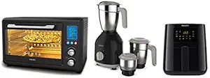 Philips 36-Litre Digital Oven Toaster Grill, 2000W&Philips Mixer Grinder 750W, 3 Multipurpose Jars &Phili