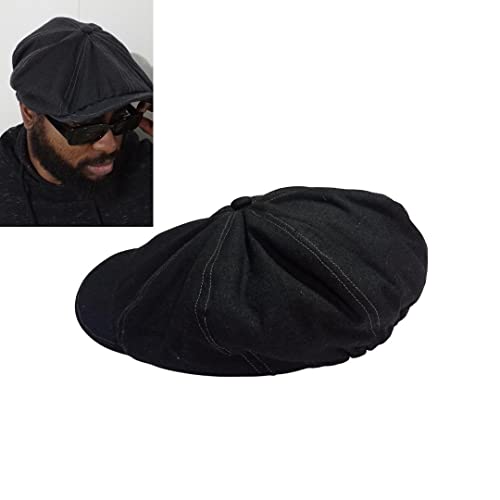 Boina Masculina Estilo Jornaleiro/Peaky Blinders (Preta)