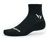 Swiftwick Two Pursuit Socks (Large, Black)