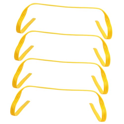 balacoo 4Pcs Agility Hurdles Training Equipment for Football Speed Training Barriers for Youth Soccer Drills and Footwork Skills Development