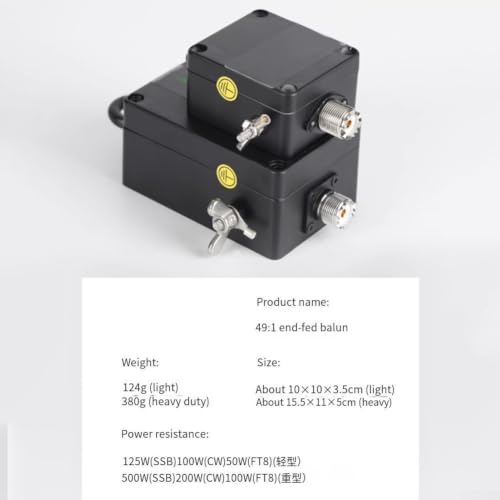Balun Endfed 49 1 transmisión de señal eficiente con adaptador 500W Multi Power 6
