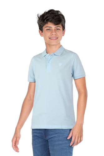 Image of Allen Solly Boys' Pique Polo T-Shirt | Solid | Soft Cotton Pique | Regular Fit | School & Smart Casual Wear