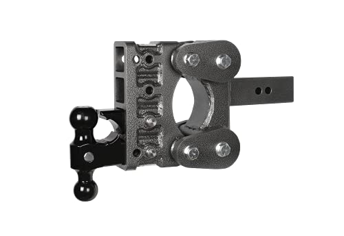 Drop Hitch GENY GH-1124 Torsion Suspension Hitch 2.5 Receiver Class V 16K Towing Hitch GH 1124, Combo Includes Dual Ball, Pintle Lock & 2 Hitch pins (5 Drop 2.5 Receiver)