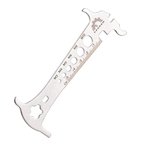 Corrente verificador, Romacci Régua de medição de corrente de bicicleta Ferramenta de conserto de in