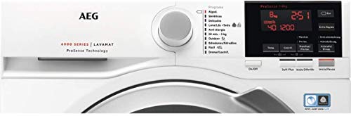 AEG-L6FBG824-Lavadora-de-Libre-Instalacion-Carga-Frontal-8-Kg-1200-rpm-Serie-6000-Motor-Inverter-Programa-Rapido-Panel-de-control-LCD-Puerta-XL-Plata-Blanco