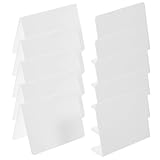 FOMIYES Soportes para Números de Mesa Acrílicos Mate 10 Piezas 5 Tipo V y 5 Tipo L Color Blanco Opaco Reutilizables para Bodas Eventos y Decoración de Mesas Tablero para Escritura