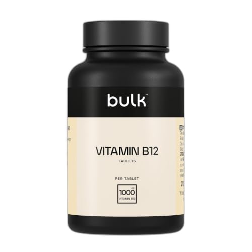 Bulk Vitamina B12 Compresse da, 1000 mcg, 60 Compresse | Ad resistenza, 60 porzioni