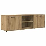 【Grand espace de rangement :】 le meuble TV avec 2 compartiments et étagères offre un grand espace de rangement pour garder vos lecteurs DVD, récepteurs, disques et autres petits objets bien organisés et à portée de main.