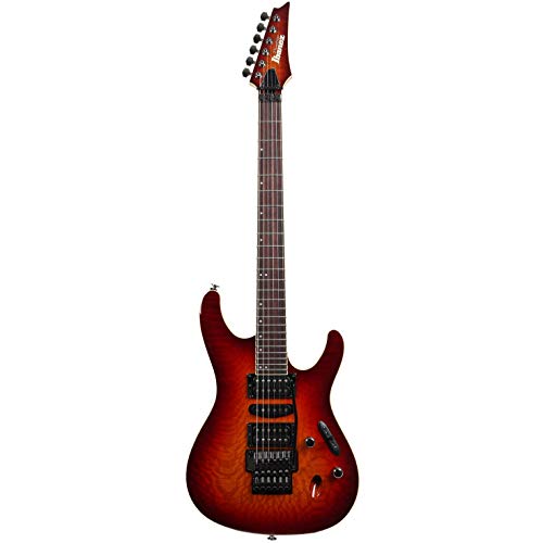 Ibanez Prestige S6570SK-STB Sunset Burst – Guitare Électrique - Les Beatles, Paul McCartney, John Lennon, RIngo Starr, George Harrison Ibanez Prestige S6570SK-STB Sunset Burst - Guitare Électrique