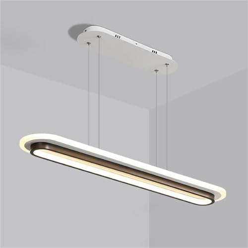 Suspension ovale moderne blanche pour table à manger et bureau - 2