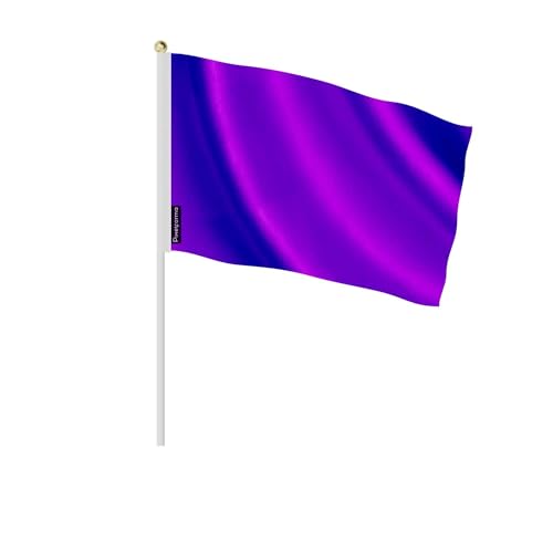 Drapeau violet foncé de qualité supérieure format 14x21 cm
