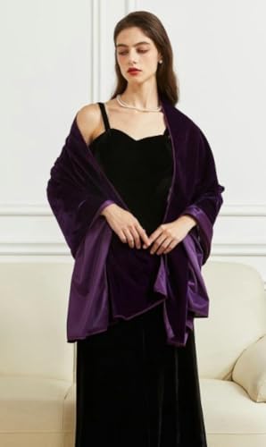 Women's Velvet Shawl and Wrap for Wedding Bridal Bridesmaid Outwear Evening Party Prom Dress Accessories Scarf 20252