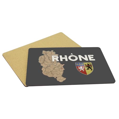 Sets de table en liège grand format napperons souples noirs anti-tache Lyon - 5